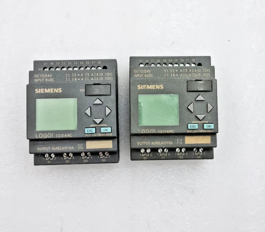 Lot Of 2Pcs Siemens 6ED1052-1MD00-0BA6 Logo 12/24Rc 24Vdc Light on For Parts